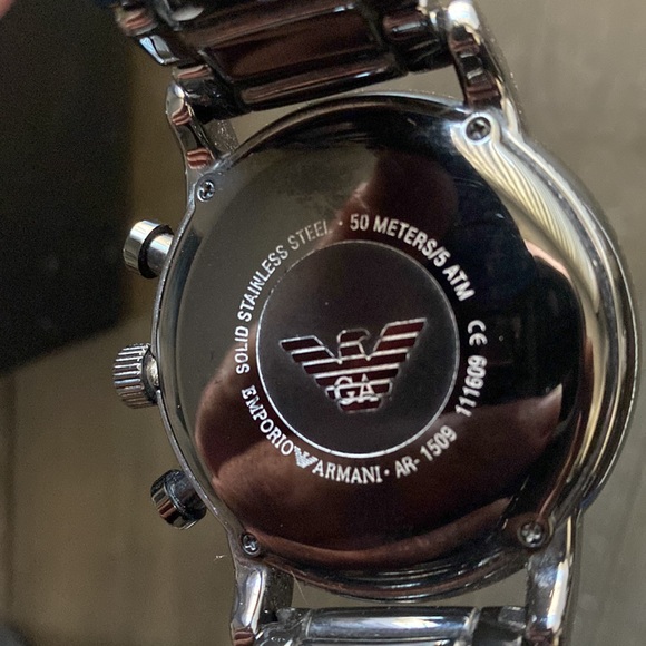 Emporio Armani Men’s Chronographic Dress Watch with Quartz Movement - Picture 8 of 12